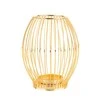 Lumarko Gold metal lattice candle holder 8,5x8,5x15,5 cm