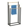 Rankšluostis rack / triple stand juodas with bamboo 45x22x85 cm color box