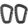 Max Fuchs Plastikinis D-formos juodas karabinas 7 mm x 8.5 cm