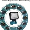 GZT LED šviestuvas Makita akumuliatoriams 18V L35 2200 Lm 16W USB2A-R