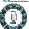 GZT LED šviestuvas Makita akumuliatoriams 18V L16 500 Lm 10W USB2A-R