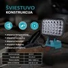 GZT LED šviestuvas Makita akumuliatoriams 18V L35 1900 Lm 15W USB2A