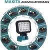 GZT LED šviestuvas Makita akumuliatoriams 18V L35 2200 Lm 16W USB2A-R