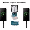 GZT LED šviestuvas Makita akumuliatoriams 18V L16 500 Lm 10W USB2A-R