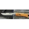 Kišeninis peilis OPINEL Nr. 08 Carbon su dėklu medinėje dėžutėje