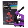 Mikroskopas Levenhuk Rainbow 2L Amethyst 40x - 400x su eksperimento komplektu K50
