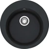 Granitinė plautuvė Franke Ronda, ROG 610-41, užkemšamas ventilis, Onyx