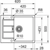 Franke Plautuvė S2D 611-62 beige