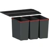 Šiukšliadėžė FRANKE, Easy Sort, 60-3, 3x14,5l