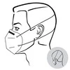 FFP3 Respiratorius RYSAM (1vnt.)