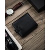 4U Cavaldi Portfel męski PU+sk&oacute;ra M621L-PU-6816 Juodas