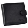 4U Cavaldi Portfel męski PU+sk&oacute;ra M621L-PU-6816 Juodas