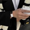 DANIEL WELLINGTON MOTERIS LAIKRODIS DW00100434 – Quadro Pressed Sheffield Gold 32mm + DĖŽĖ