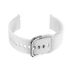 Pacific Dirželis gumowy do smartwatch 18mm - balta/sidabrinė
