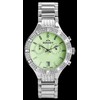 Laikrodis BISSET BSBE18 WOMEN'S WATCH - sidabrinis/žalias (zb547a)