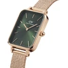 Moteriškas laikrodis DANIEL WELLINGTON Quadro Pressed Melrose Emerald 20mm DW00100445+ DĖŽUTĖ (zw505n)