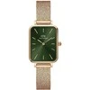 Moteriškas laikrodis DANIEL WELLINGTON Quadro Pressed Melrose Emerald 20mm DW00100445+ DĖŽUTĖ (zw505n)