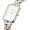 Moteriškas laikrodis DANIEL WELLINGTON Quadro Lumine 5 jungčių dviejų tonų 20 mm DW00100625 + BOX (zw519f)