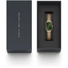 Moteriškas laikrodis DANIEL WELLINGTON Quadro Pressed Melrose Emerald 20mm DW00100445+ DĖŽUTĖ (zw505n)