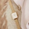 Moteriškas laikrodis DANIEL WELLINGTON Quadro Pressed Evergold 20mm DW00100556 + BOX (zw520a)
