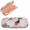Eleganckie etui na okulary w kwiatowy wzór - 4U Cavaldi