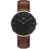 Moteriškas laikrodis DANIEL WELLINGTON Classic Juodas Sheffield Lady DW00100131 (zw508d)