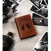 Didelis odinis vyriškas piniginė su išspaustu zodiako ženklu - Peterson