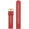 Pacific U27 rubber watch strap - red/auksinis - 20mm
