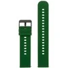 Pacific U27 rubber watch strap - dark žalias/juodas - 18mm