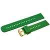 Pacific U27 rubber watch strap - žalias/auksinis - 20mm
