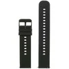 Pacific U27 rubber watch strap - juodas/juodas - 20mm