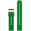 Pacific U27 rubber watch strap - žalias/auksinis - 22mm