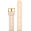 Laikrodis Pacific U27 rubber watch strap - light pink/auksinis - 20mm