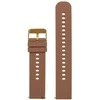 Pacific U27 rubber watch strap - ruda/auksinis - 18mm