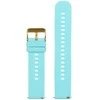 Pacific U27 rubber watch strap - mėlynas/auksinis - 20mm