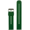 Pacific U27 rubber watch strap - dark žalias/sidabrinis - 22mm