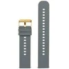 Pacific U27 rubber watch strap - dark pilka/auksinis - 20mm