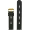 Pacific U27 rubber watch strap - juodas/auksinis - 18mm