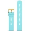 Pacific U27 rubber watch strap - mėlynas/auksinis - 20mm