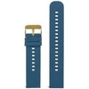 Pacific U27 rubber watch strap - navy mėlynas/auksinis - 18mm