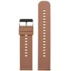 Pacific U27 rubber watch strap - ruda/sidabrinis - 18mm