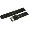 Pacific U27 rubber watch strap - juodas/juodas - 20mm