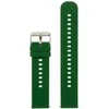 Pacific U27 rubber watch strap - dark žalias/sidabrinis - 22mm
