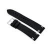 Pacific W110 leather watch strap - juodas/baltas - 20mm