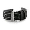 Pacific Odinė laikrodžio apyrankė W34 - PREMIUM - juoda/balta - 24mm