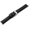 Pacific W34 leather watch strap - PREMIUM - juodas/juodas - 20mm