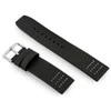 Pacific W39 leather watch strap - juodas/baltas 22mm
