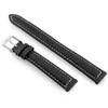 Pacific W71 leather watch strap - juodas/baltas - 14mm