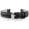 Pacific W71 leather watch strap - juodas/baltas - 14mm