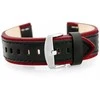 Pacific Odinis apyrankė W80 laikrodžiui, juoda/bordo, 24mm